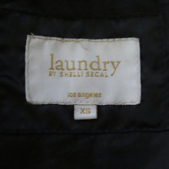 Laundry by Shelli Segal Full Length Puffer  with hood Black  XS  NWOT - Picture 12 of 14